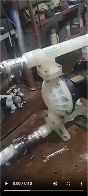 QBY型工程塑料氣動隔膜泵工作的樣子